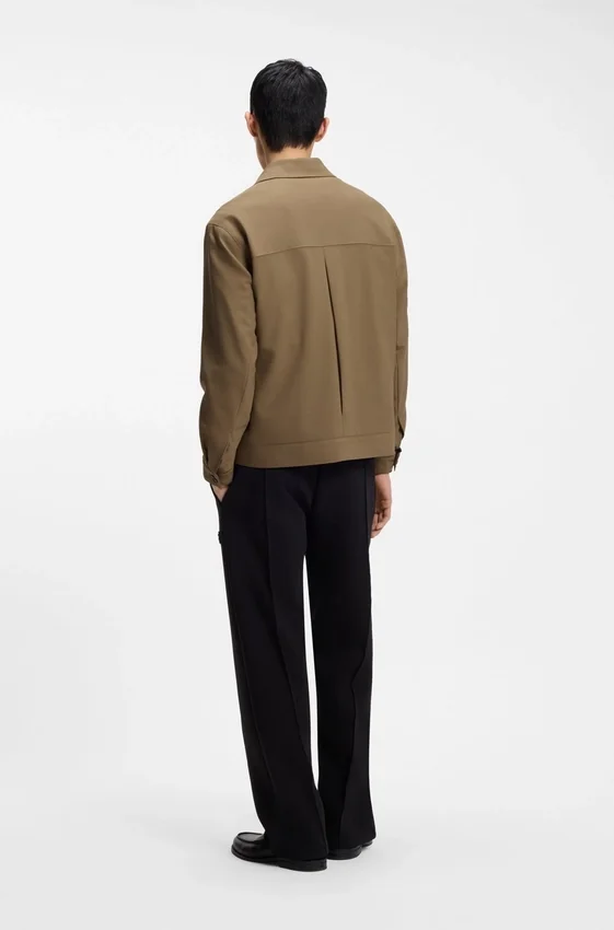 Slim-fit jacket in wrinkle-resistant twill Slim-fit jacket in wrinkle-resistant twill