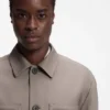 Slim-fit jacket in wrinkle-resistant twill