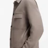 Slim-fit jacket in wrinkle-resistant twill