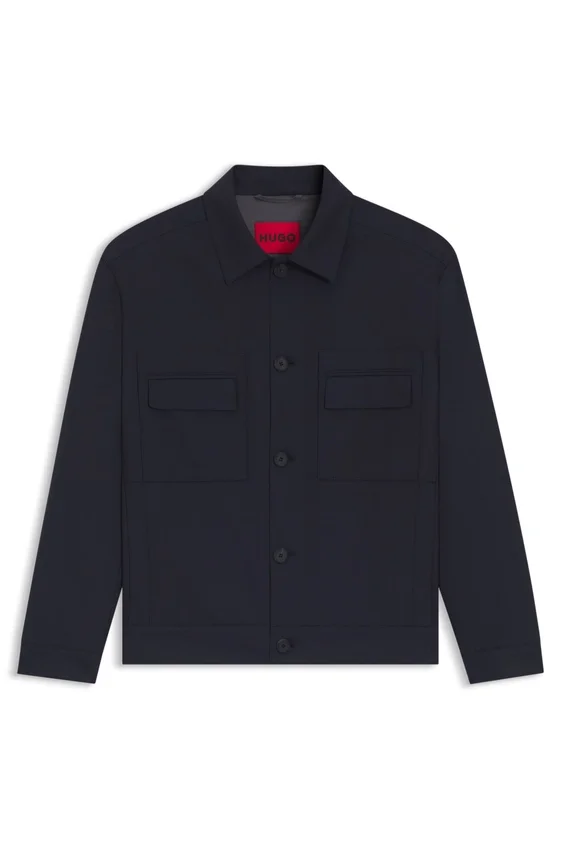 Slim-fit jacket in wrinkle-resistant twill Slim-fit jacket in wrinkle-resistant twill