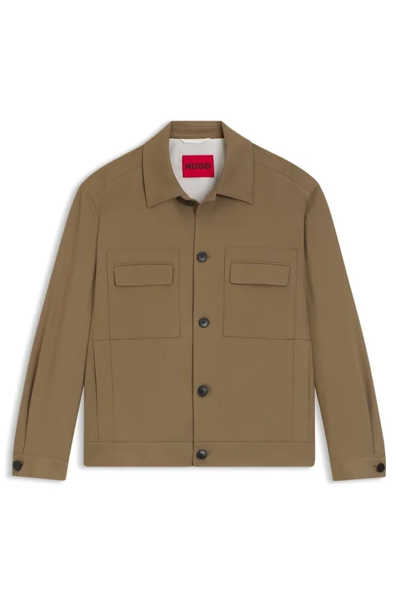 Slim-fit jacket in wrinkle-resistant twill Slim-fit jacket in wrinkle-resistant twill