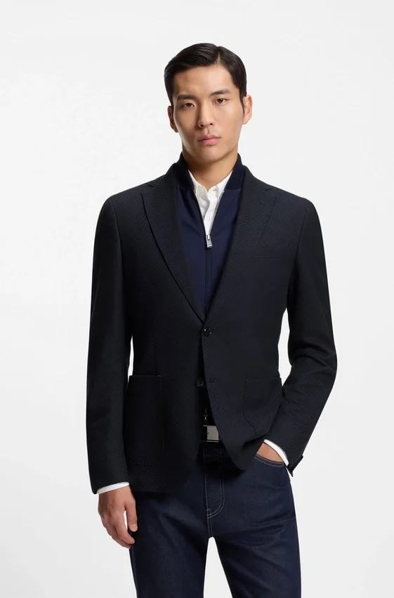 Slim-fit jacket with integrated vest Slim-fit jacket with integrated vest
