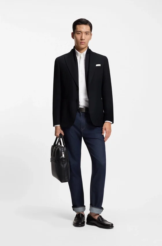 Slim-fit jacket with integrated vest Slim-fit jacket with integrated vest