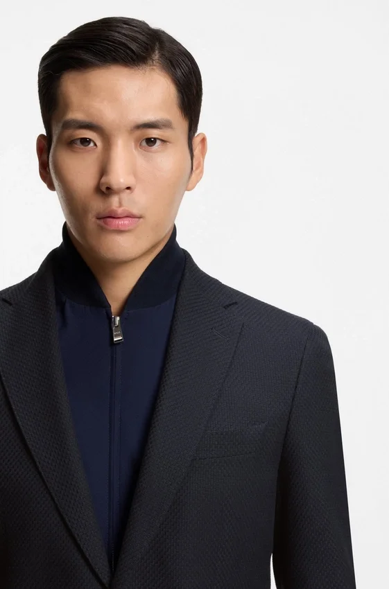 Slim-fit jacket with integrated vest Slim-fit jacket with integrated vest