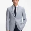 Slim-fit jacket with puppytooth pattern