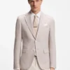 Slim-fit jacket with puppytooth pattern
