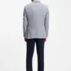 Slim-fit jacket with puppytooth pattern