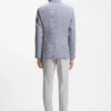 Slim-fit jacket with puppytooth pattern