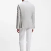 Slim-fit jacket with puppytooth pattern