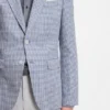 Slim-fit jacket with puppytooth pattern