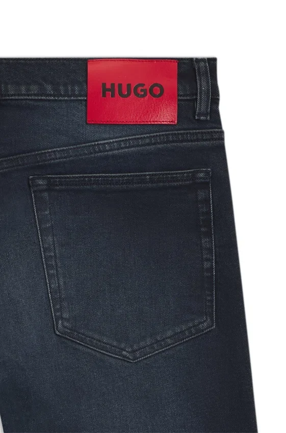 Slim-fit jeans in dark-blue stretch denim Slim-fit jeans in dark-blue stretch denim