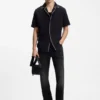 Slim-fit jeans in dark-gray comfort-stretch denim