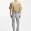 Slim-fit jeans in distressed gray denim
