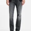 Slim-fit jeans in gray comfort-stretch denim
