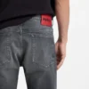 Slim-fit jeans in gray comfort-stretch denim