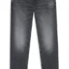 Slim-fit jeans in gray comfort-stretch denim