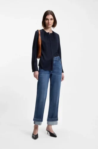 Slim-fit jeans in indigo stretch denim