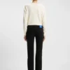 Slim-fit jeans with rhinestone logos