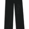 Slim-fit jeans with rhinestone logos