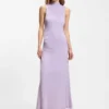 Slim-fit jersey dress with gathered details