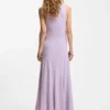 Slim-fit jersey dress with gathered details