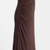 Slim-fit jersey dress with gathered details