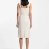 Slim-fit jersey dress with layered detail
