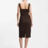 Slim-fit jersey dress with layered detail