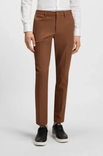 Slim-fit pants in a stretch-cotton blend