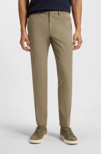 Slim-fit pants in a stretch-cotton blend