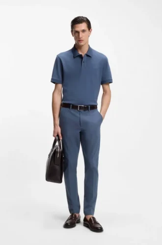 Slim-fit pants in a stretch-cotton blend