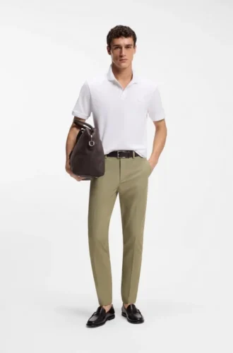 Slim-fit pants in a stretch-cotton blend