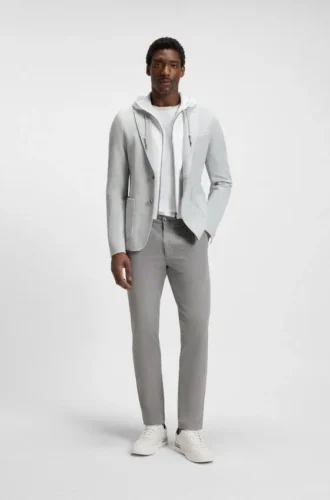 Slim-fit pants in a stretch-cotton blend