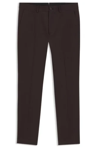 Slim-fit pants in cotton, cashmere and stretch