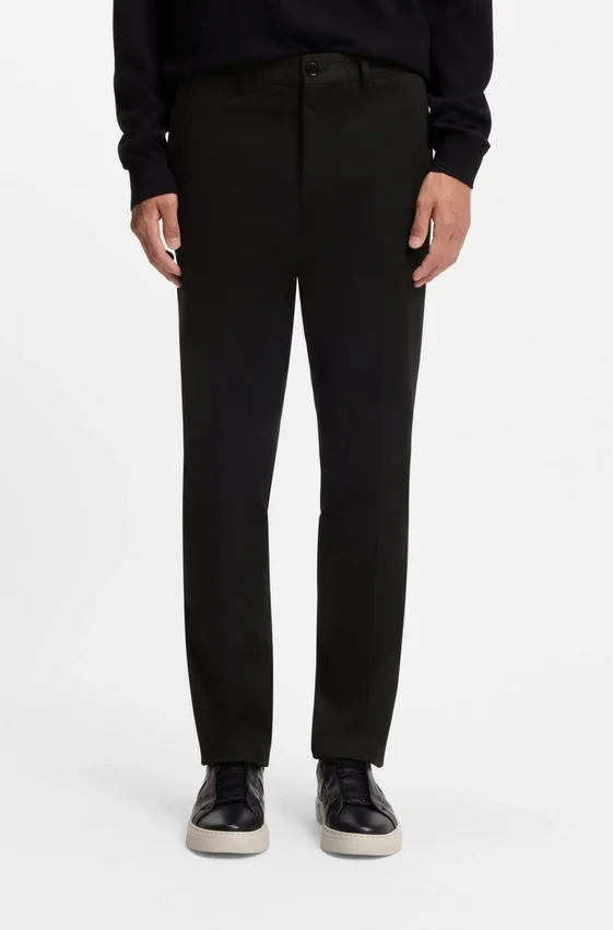 Slim-fit pants in cotton, cashmere and stretch Slim-fit pants in cotton, cashmere and stretch