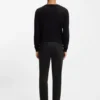 Slim-fit pants in cotton, cashmere and stretch Slim-fit pants in cotton, cashmere and stretch