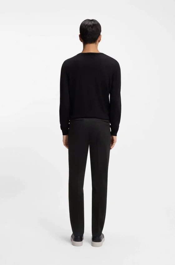 Slim-fit pants in cotton, cashmere and stretch Slim-fit pants in cotton, cashmere and stretch