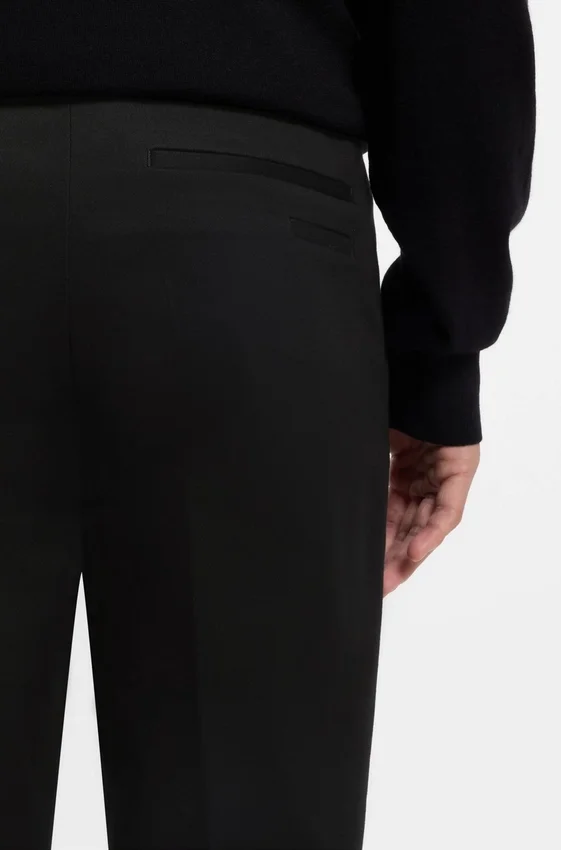 Slim-fit pants in cotton, cashmere and stretch Slim-fit pants in cotton, cashmere and stretch