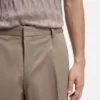 Slim-fit pants in paper-touch stretch cotton