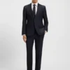 Slim-fit pants in stretch wool