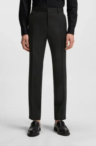 Slim-fit pants in virgin-wool serge