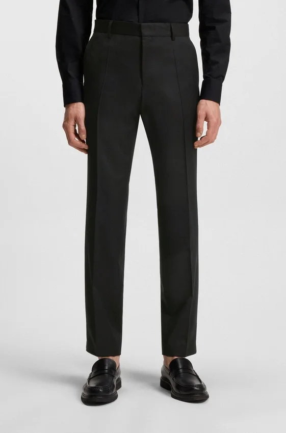 Slim-fit pants in virgin-wool serge Slim-fit pants in virgin-wool serge