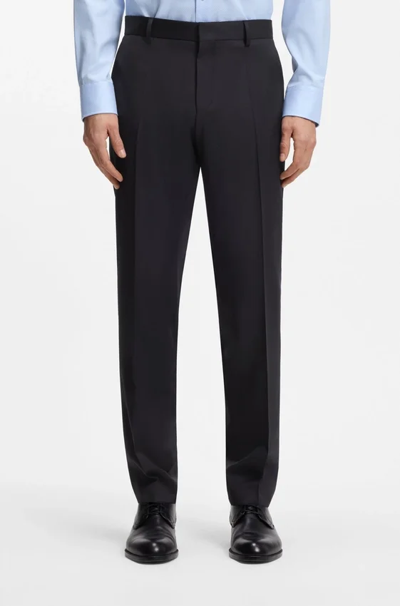 Slim-fit pants in virgin-wool serge Slim-fit pants in virgin-wool serge