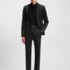 Slim-fit pants in virgin-wool serge Slim-fit pants in virgin-wool serge