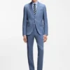 Slim-fit pants in virgin-wool serge