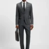 Slim-fit pants in virgin-wool serge Slim-fit pants in virgin-wool serge