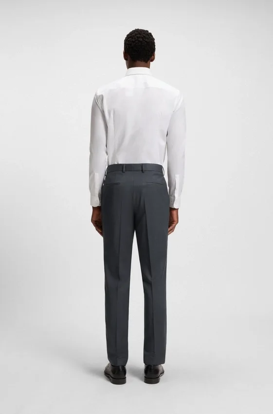 Slim-fit pants in virgin-wool serge Slim-fit pants in virgin-wool serge