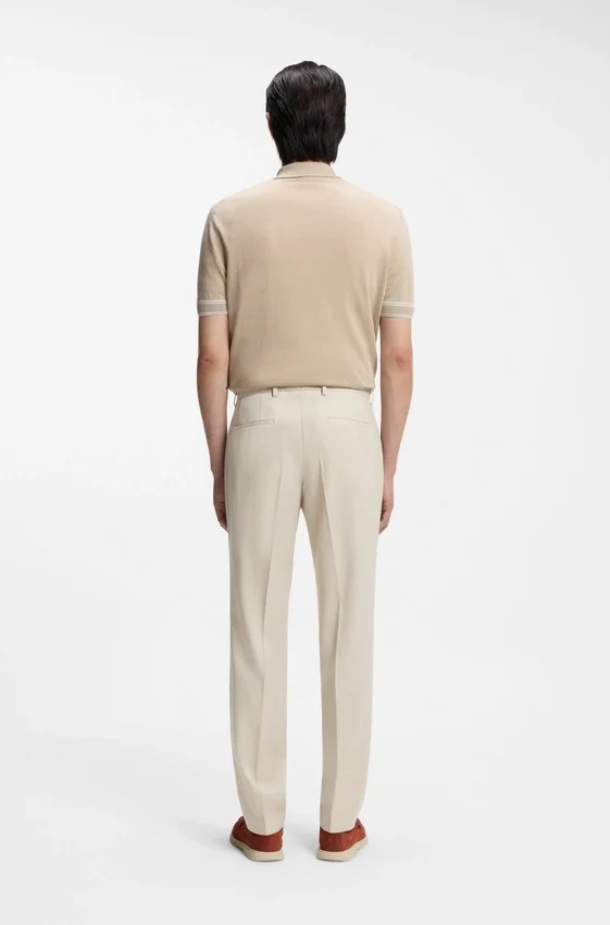Slim-fit pants in virgin-wool serge Slim-fit pants in virgin-wool serge