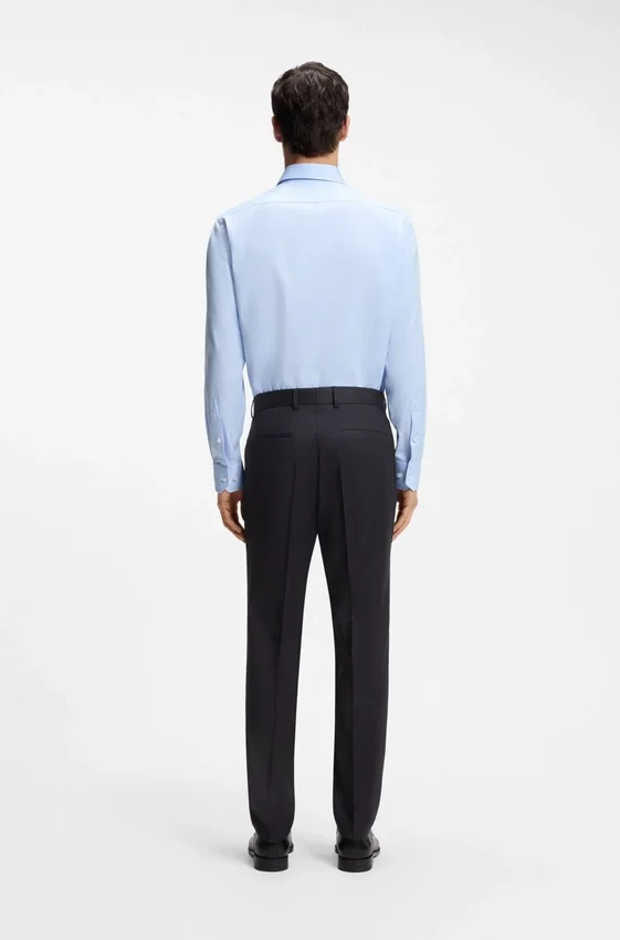 Slim-fit pants in virgin-wool serge Slim-fit pants in virgin-wool serge