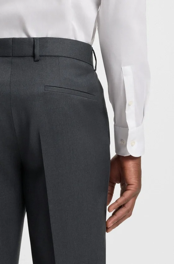 Slim-fit pants in virgin-wool serge Slim-fit pants in virgin-wool serge